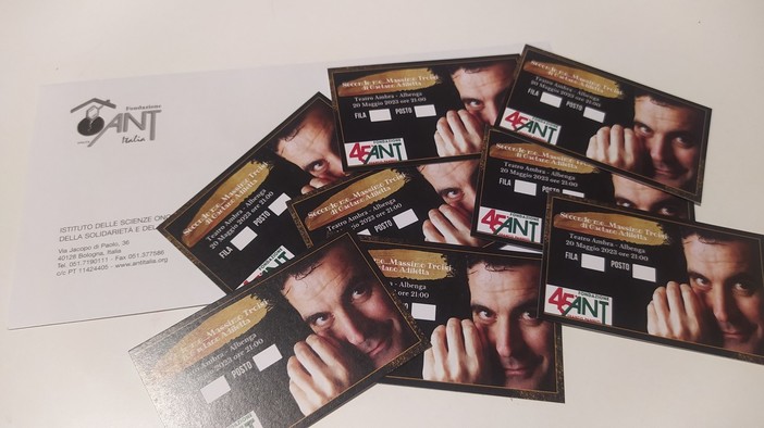 Albenga, in scena "Secondo me Massimo Troisi": il ricavato dello spettacolo all'ANT