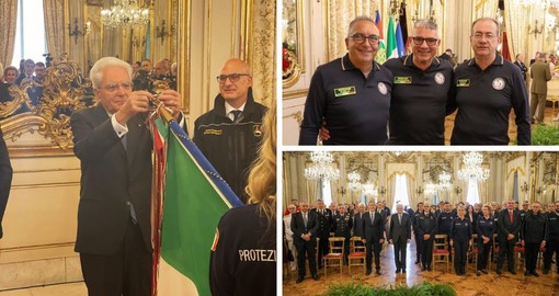 Medaglia d’oro al valor civile alla Protezione Civile, anche Giovanni Naso di Albenga al Quirinale dal Presidente Mattarella Medaglia d’oro al valor civile alla Protezione Civile, anche Giovanni Naso di Albenga al Quirinale dal Presidente Mattarella