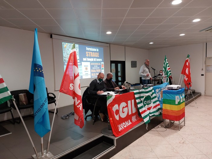 "Fermiamo la strage nei luoghi di lavoro", nel savonese in dieci anni 69 morti, 9 nel 2021 (FOTO e VIDEO)