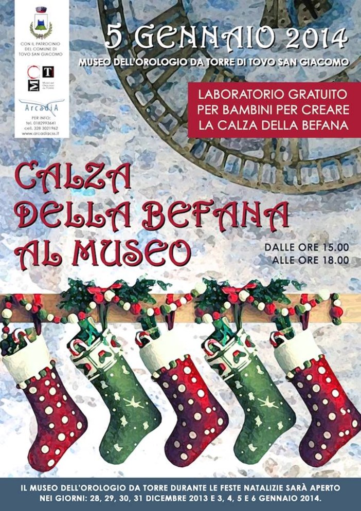 Tovo, aperture straordinarie per le festività del Museo dell'orologio da Torre