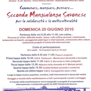 Savona: al via la seconda "Mangialonga" savonese