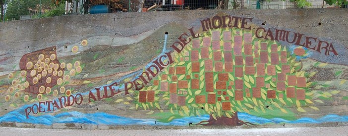 Murialdo: restaurato il murale del Monte Camulera