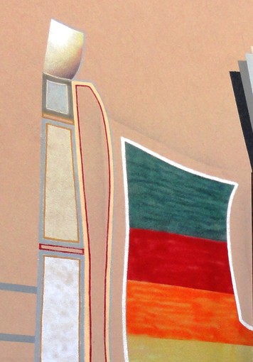 Un mural dipinto a Pallare nel pieno dell'estate