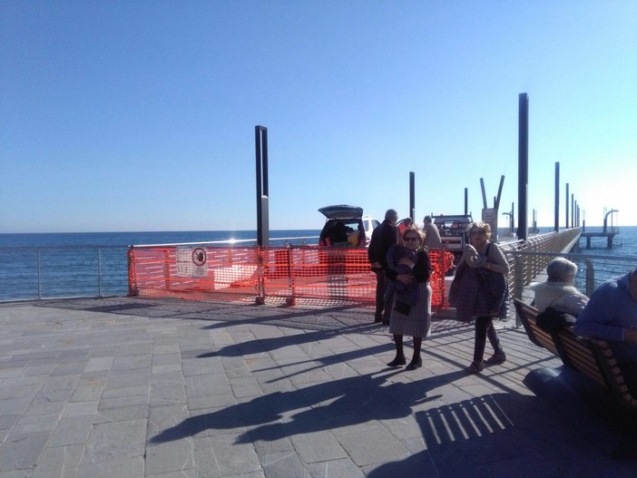 Alassio: lavori in corso sul Molo Bestoso