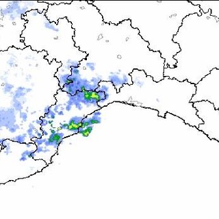 Nell'immagine lo scatto del radar alle ore 8.00