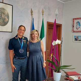 Erica Musso, vice campionessa mondiale di nuoto, assegnata alla Questura di Savona Erica Musso, vice campionessa mondiale di nuoto, assegnata alla Questura di Savona