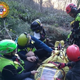 Trauma toracico per il motociclista infortunatosi nell'entroterra di Alassio