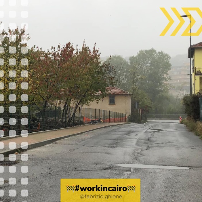 Cairo, nuovo marciapiede in via Buglio: lavori terminati (FOTO) Cairo, nuovo marciapiede in via Buglio: lavori terminati (FOTO)