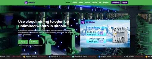 XY Miners: mining gratuito di Bitcoin e Dogecoin, guadagnando 7077 dollari al giorno XY Miners: mining gratuito di Bitcoin e Dogecoin, guadagnando 7077 dollari al giorno