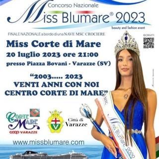 Miss Blumare 2023, il 20 luglio spazio al concorso Miss Corte di Marte a Varazze
