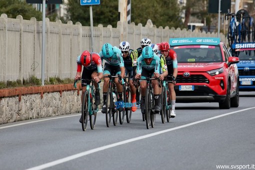 Labrador investito dall'ammiraglia durante la Milano-Sanremo: il cane sta bene, il sollievo del team