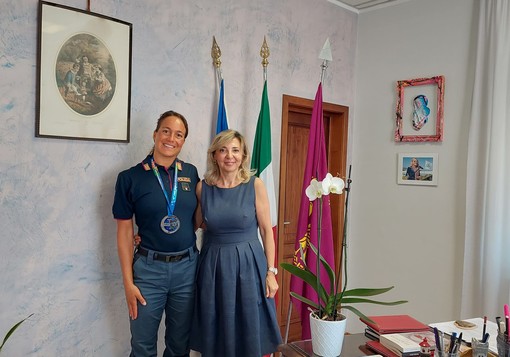 Erica Musso, vice campionessa mondiale di nuoto, assegnata alla Questura di Savona Erica Musso, vice campionessa mondiale di nuoto, assegnata alla Questura di Savona