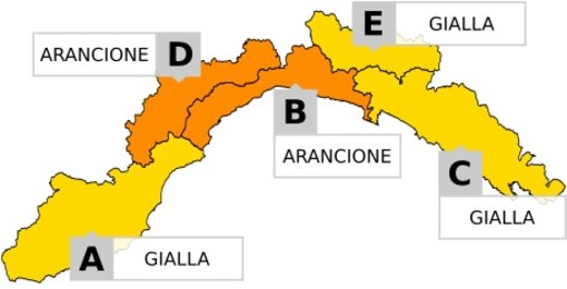 Nuova ondata di maltempo in Liguria: allerta gialla e arancione per pioggia e neve