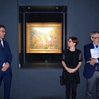 Claude Monet è tornato nella Riviera dei fiori: oggi la prima visita delle autorità a Bordighera e a Dolceacqua (Foto e Video)