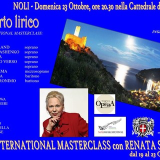 Noli, domenica 23 ottobre il concerto finale degli alunni della Masterclass di canto lirico
