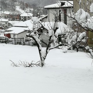 Maltempo: la neve imbianca la Val Bormida, ma senza disagi