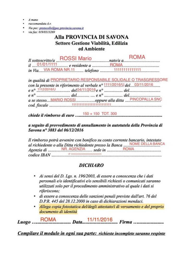 Caso Autovelox: on line il modello per chiedere il rimborso delle multe pagate