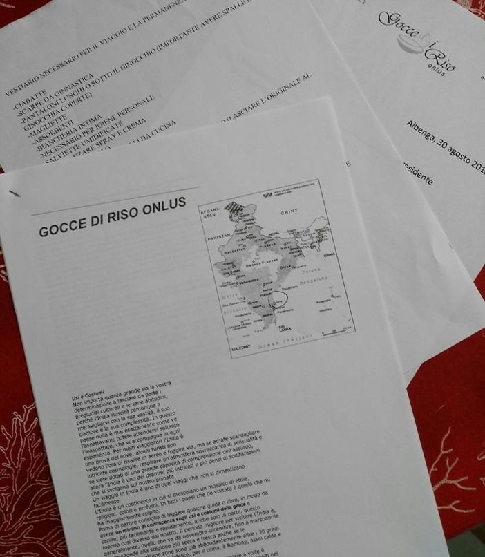 Gocce di Riso Onlus verso l'India del Sud per aiutare "gli ultimi"