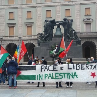 "Pace e Liberta in Palestina", in Piazza Mameli a Savona il presidio a favore dei palestinesi (FOTO)
