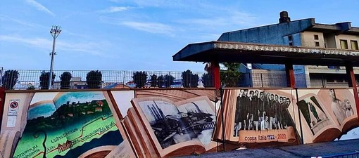 Vado e i 100 anni dalla vittoria della Coppa Italia: realizzato un murales per gli eroi vadesi (FOTO) Vado e i 100 anni dalla vittoria della Coppa Italia: realizzato un murales per gli eroi vadesi (FOTO)