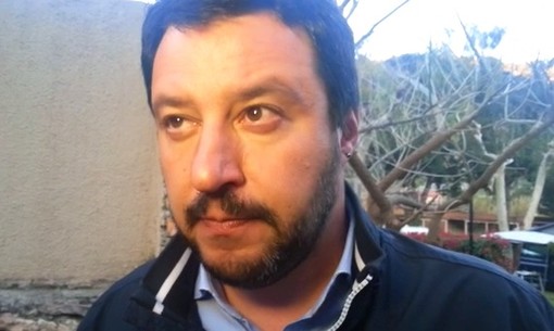 Martedì comizio di Matteo Salvini in piazza Sisto IV a Savona Martedì comizio di Matteo Salvini in piazza Sisto IV a Savona