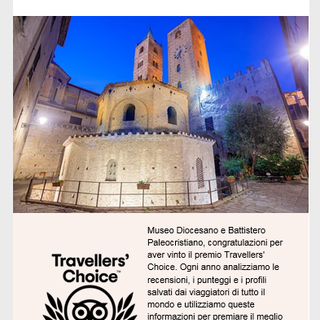 Il Battistero Paleocristiano e il Museo Diocesano di Albenga premiati su TripAdvisor