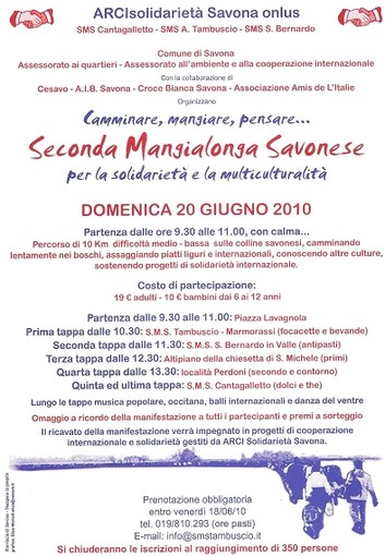 Savona: al via la seconda "Mangialonga" savonese Savona: al via la seconda "Mangialonga" savonese