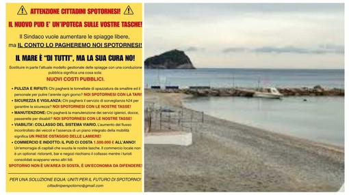 Spiagge libere e costi pubblici, un comitato di cittadini attacca il Pud di Spotorno: "Costerà 1,5 milioni agli spotornesi" Spiagge libere e costi pubblici, un comitato di cittadini attacca il Pud di Spotorno: "Costerà 1,5 milioni agli spotornesi"