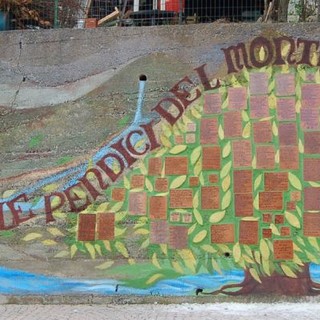 Murialdo: restaurato il murale del Monte Camulera