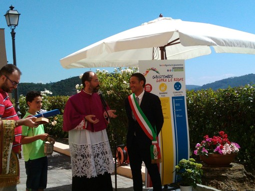 Nuova vita per le ex scuole di Giustenice: stamattina l'inaugurazione (FOTO e VIDEO)