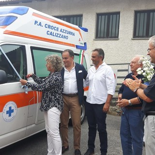 Calizzano, inaugurata la nuova ambulanza della Croce Azzurra