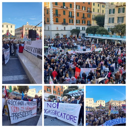 La protesta contro il rigassificatore in piazza Sisto: "Oggi siamo 3.000 e non ci fermeremo" La protesta contro il rigassificatore in piazza Sisto: "Oggi siamo 3.000 e non ci fermeremo"