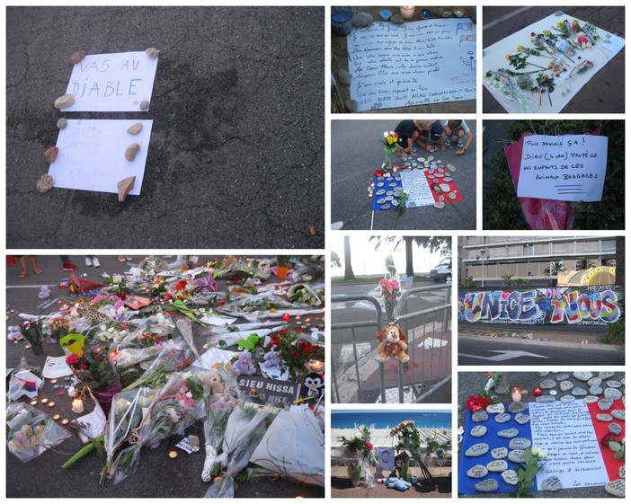 Anche i savonesi possono commemorare le vittime di Nizza con un minuto di silenzio per risvegliare le coscienze. Le foto di una domenica 'non qualunque' sulla Promenade des Anglais
