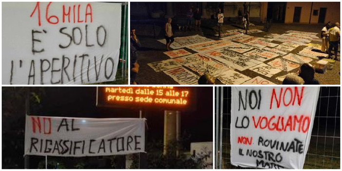 Il "no" al rigassificatore scritto per le strade: tra Vado e Quiliano ancora striscioni (FOTO) Il "no" al rigassificatore scritto per le strade: tra Vado e Quiliano ancora striscioni (FOTO)