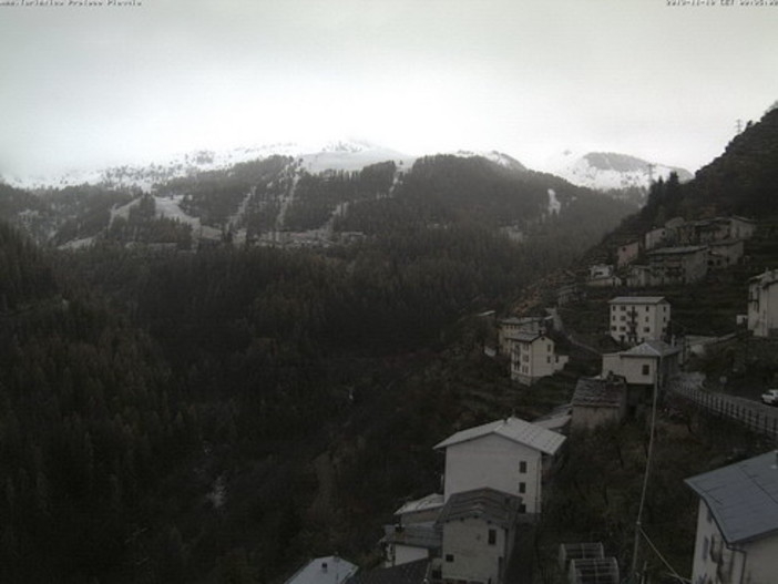 Neve a Monesi, in provincia di Imperia