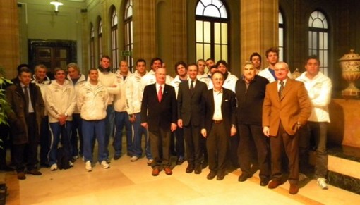 Savona: la Nazionale di Pallanuoto ricevuta dal sindaco Berruti Savona: la Nazionale di Pallanuoto ricevuta dal sindaco Berruti