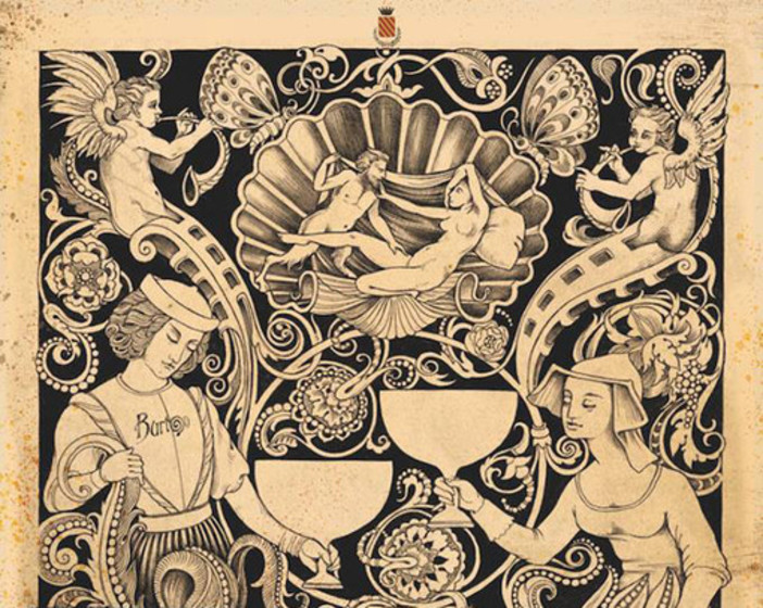 L'immagine realizzata dal "Studio Burton" di Finalborgo per "La Notte dei Tarocchi"