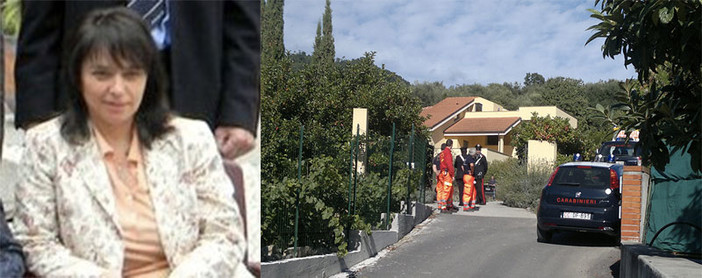 A sinistra Stefania Maritano, vice sindaco di Borghetto; a destra il luogo dell'omicidio