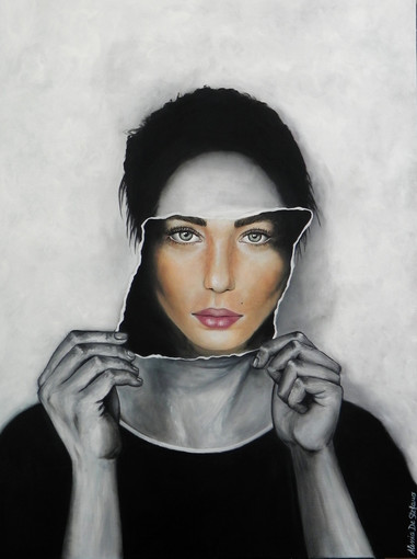 Immagine: Alessia De Stefano, Maschera, tecnica mista. Immagine: Alessia De Stefano, Maschera, tecnica mista.