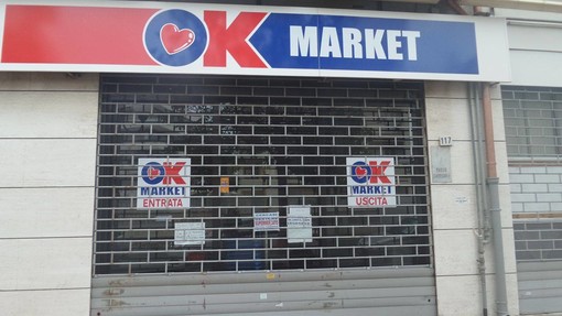 Albenga, chiude un altro supermercato di quartiere: serrande abbassate per l'Ok Market Albenga, chiude un altro supermercato di quartiere: serrande abbassate per l'Ok Market