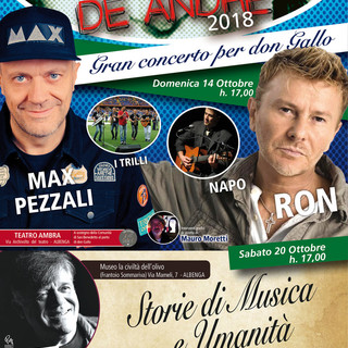 Una settimana straordinaria per Albenga e il suo Ottobre De André