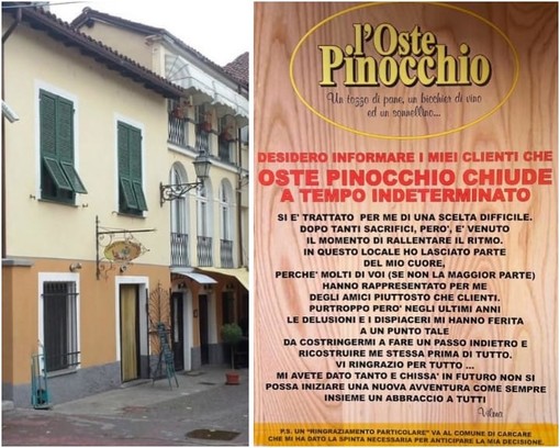 Chiusura Oste Pinocchio, l'amministrazione comunale di Carcare contro i "leoni da tastiera": "Non perdono occasione di attaccarci senza essere informati" Chiusura Oste Pinocchio, l'amministrazione comunale di Carcare contro i "leoni da tastiera": "Non perdono occasione di attaccarci senza essere informati"