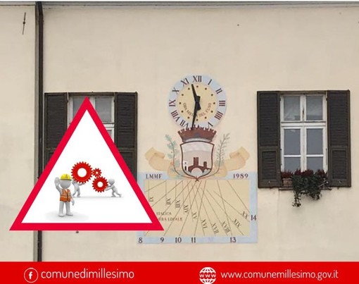 Millesimo, guasto orologio comunale: prevista riparazione la prossima settimana