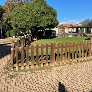 Albenga, manutenzione ordinaria al parchetto "Aurora" di Leca Albenga, manutenzione ordinaria al parchetto "Aurora" di Leca