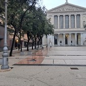 Savona, Piazza Diaz di nuovo senza zampilli: la fontana inaugurata un anno fa