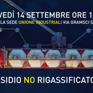 Toti a Savona per la firma dell'Accordo di programma per l'area di Crisi Complessa: ad attenderlo un presidio contro il rigassificatore Toti a Savona per la firma dell'Accordo di programma per l'area di Crisi Complessa: ad attenderlo un presidio contro il rigassificatore