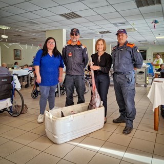 Alassio, il pesce spada sequestrato diventa un dono per la residenza "Natale"