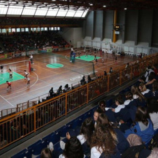 Il PalaRavizza di Alassio: resterà chiuso per tutta la settimana
