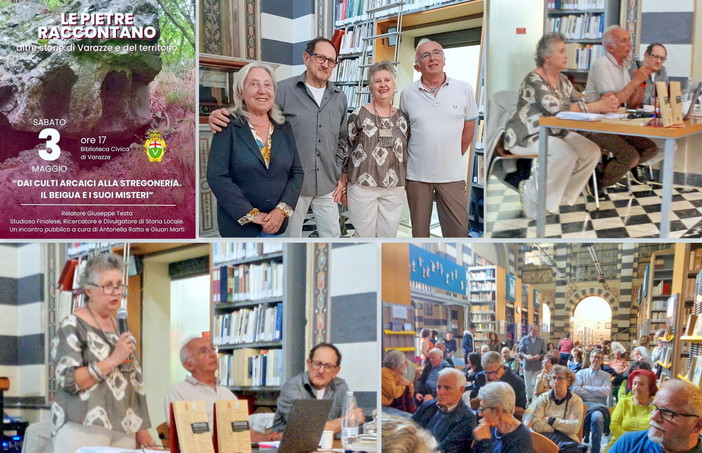 "Le pietre raccontano". Successo a Varazze per l'incontro con lo storico finalese Giuseppe Testa