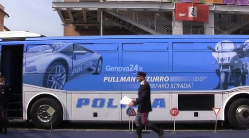 Pullman Azzurro della Polizia: organizzato centro operativo sull'autostrada A10 per l'ultimo esodo estivo